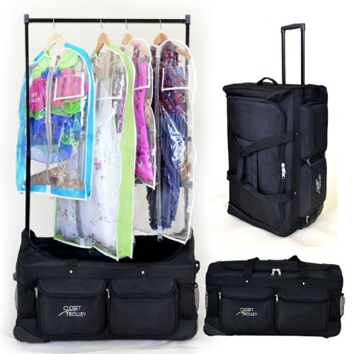 The Original Closet Trolley Dance Compeion Bag The Closet Trolley Rolling Duffel Black