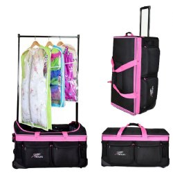Google Products Closet Trolley Compeion Dance Bag W Rack The Closet Trolley Rolling Duffel Pink