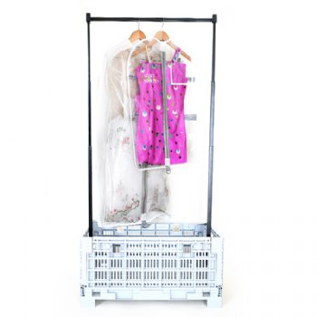 Closet Crate w/ Garment Rack System Only