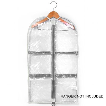 Long Garment Bag (NO GUSSET) - White